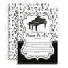 Amanda Creation Piano Recital Fill in Style Invitations. Set of 20 Including envelopes