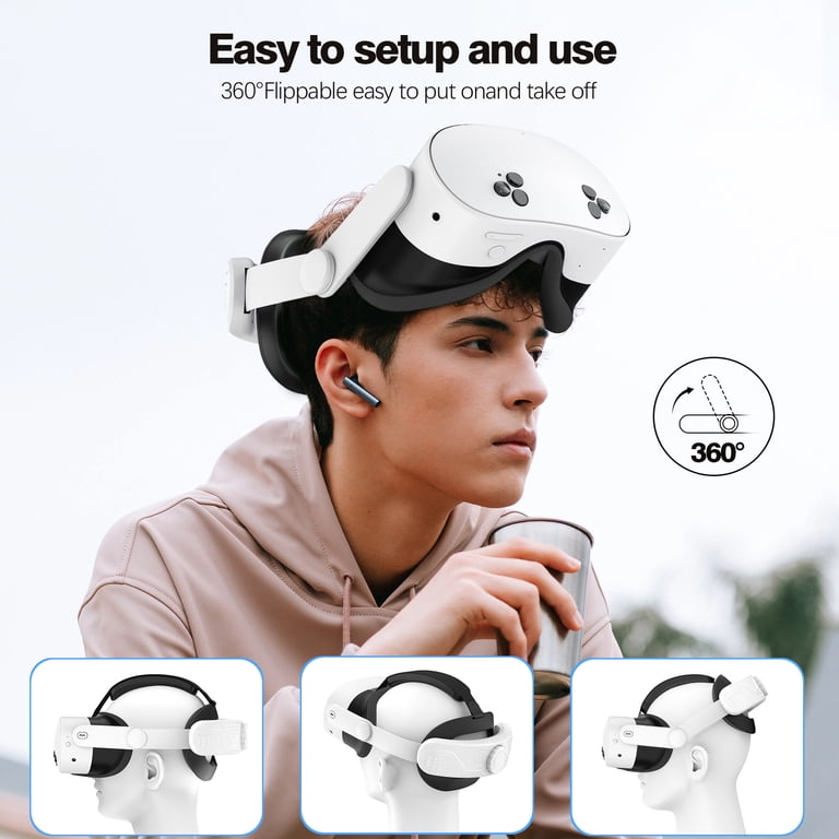 Adjustable Head Strap for Oculus/Meta Quest 3S, Replacement Elite