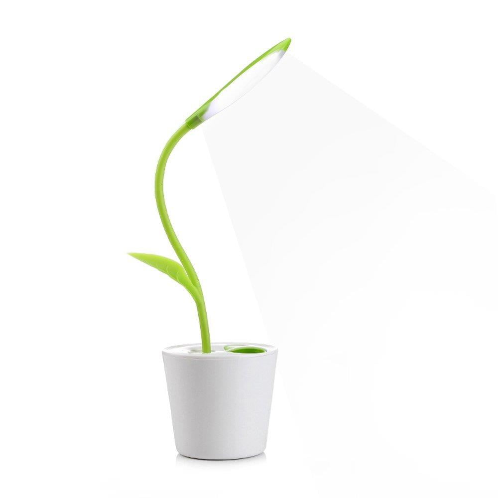 Lightahead Modern Stylish Eye Friendly Led Desk Lamp Usb Powered Lightahead Modern Stylish Eye Friendly Led Desk Lamp Usb Powered Dimmable Touch Control Flexible Reading Light Sapling Pot With Pen Holder