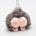 thumbnail image 4 of Keychain Plush Keychain Fluffy Vivid Appearance Decoration Teddy Dog Butt Stuffed Animals Pendant for Bag, 4 of 6