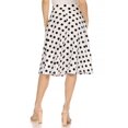 thumbnail image 3 of Women's Casual Floral A-line Printed High Waist Bow Tie Belted Knee Length Midi Skirt, 3 of 6