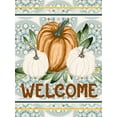 thumbnail image 2 of Hogan, Melody 19x24 White Modern Wood Framed Museum Art Print Titled - Welcome Pumpkin Mandala, 2 of 4