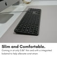 thumbnail image 4 of Macally Backlit Mac Keyboard Wired - Quiet, Sleek, and Functional - 3 Brightness Levels, 107 Keys - 5ft USB Wired Apple Keyboard - Backlit Wired Keyboard f, 4 of 7
