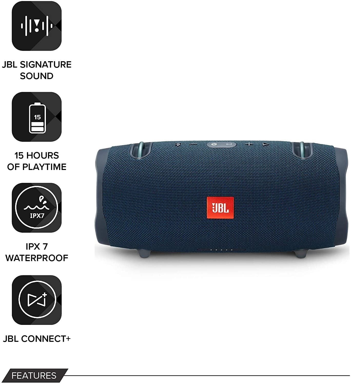 JBL Portable Bluetooth Speaker with Waterproof, Blue, CHARGE4BLU