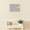 thumbnail image 3 of PinPix 21x15 Custom Cork Bulletin Board Dark Stone Poster Board Has a Fabric Style Canvas Finish, Framed in Dark Stone, by ArtToFrames (PinPix-1808), 3 of 5