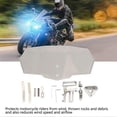 thumbnail image 4 of Motorcycle Clear Windshield High Clarity Impact Resistant Universal Windscreen for Motorbikes Transparent, 4 of 5