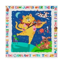 Trademark Fine Art 'The Cow Jumped Over The Moon' Canvas Art by Cheryl Piperberg