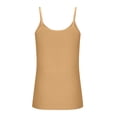 thumbnail image 5 of OIOLOYJM Oversized Camisole for Women Casual Adjustable Spaghetti Strap Tank Top Cotton Fashion Cozy Cami Undershirts Khaki 3XL, 5 of 6