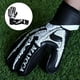 thumbnail image 3 of Guantes de portero antideslizantes de PU suave para fútbol infantil Negro Blanco 10, 3 of 8