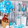 thumbnail image 5 of Globo de aluminio con números de colores degradados de arcoíris de 32 pulgadas, 10, 11, 16, 18 y 60 globos para fiestas de cumpleaños, suministros para decoración del hogar, 5 of 5
