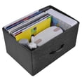 thumbnail image 2 of Dextrus 4 Drawer Storage Organizer Wooden Top Shelf for Closets, Black Grey, 2 of 11