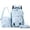 Blue, variant on 3 Piece Backpack for And Students Large Capacity Shoulder Pack for School Travel And Everyday Use