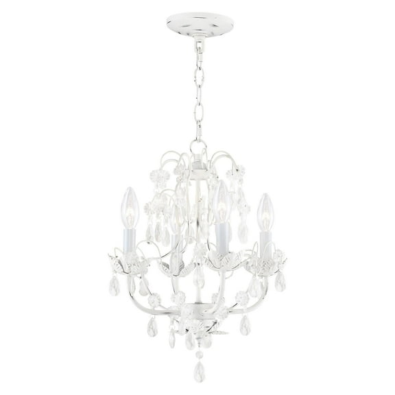 Livex Lighting Athena Chandelier in Antique White