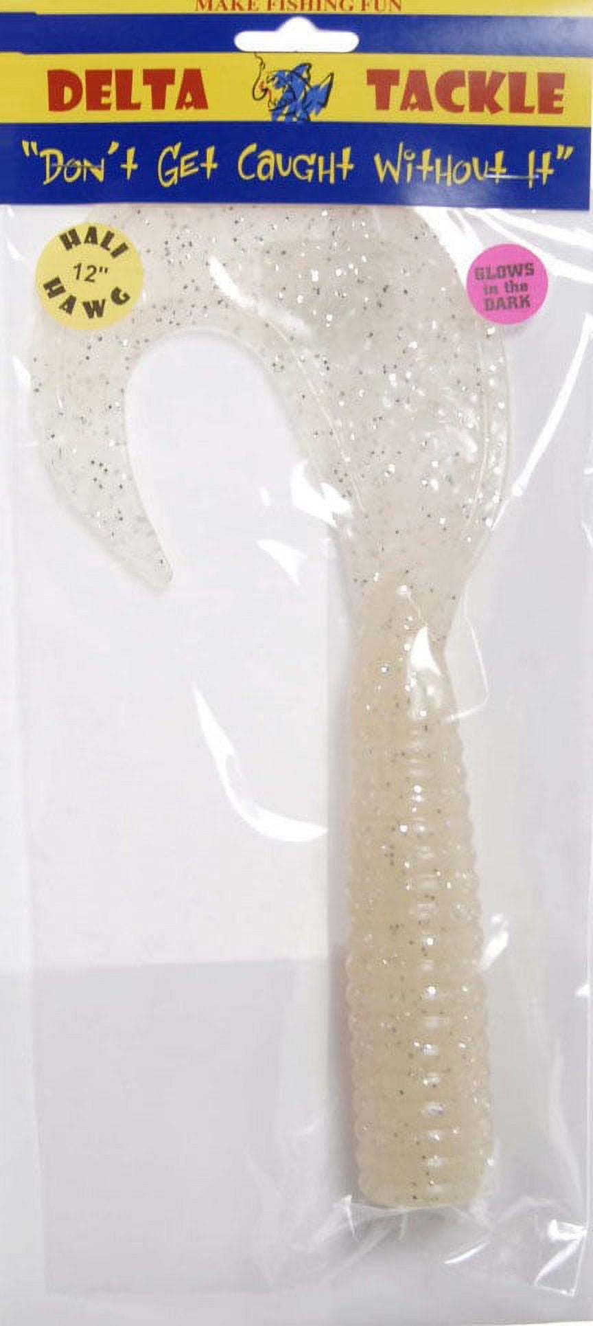 GIBBS-DELTA TACKLE Hali Hawg Glow Fishing Jig, White, 12-Inch