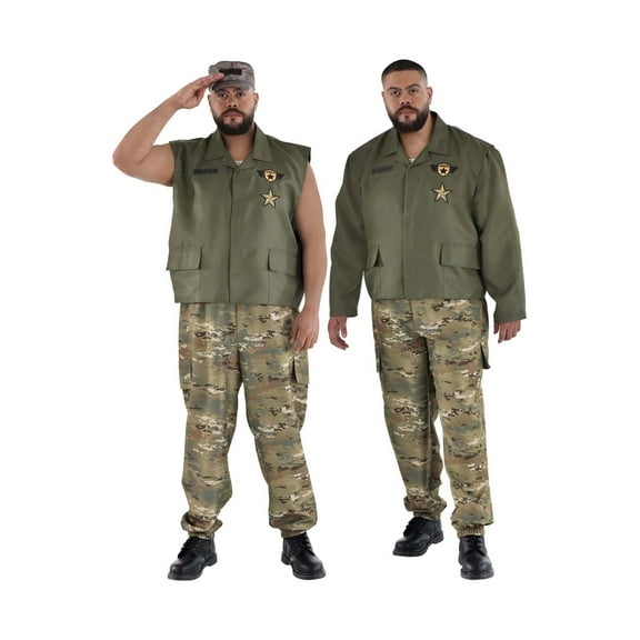 Plus Size Soldier Men's Costume