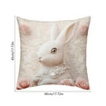 thumbnail image 3 of YingYouFu Easter Throw Pillow Covers Lmitation Embroidery Printing Around The Rabbit Printed Decorative Pillow Case Cushion Cover Home Decoration, 3 of 6