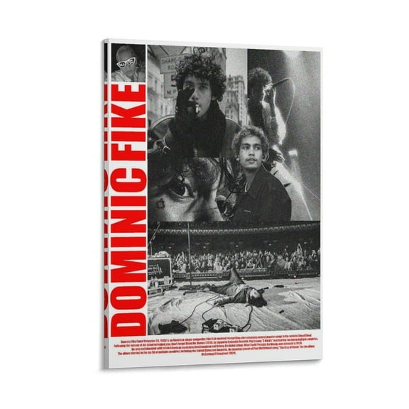 Dominic Fike Music Poster 2 Art Poster Canvas Painting Decor Wall Print Photo Home Modern Decorative Posters