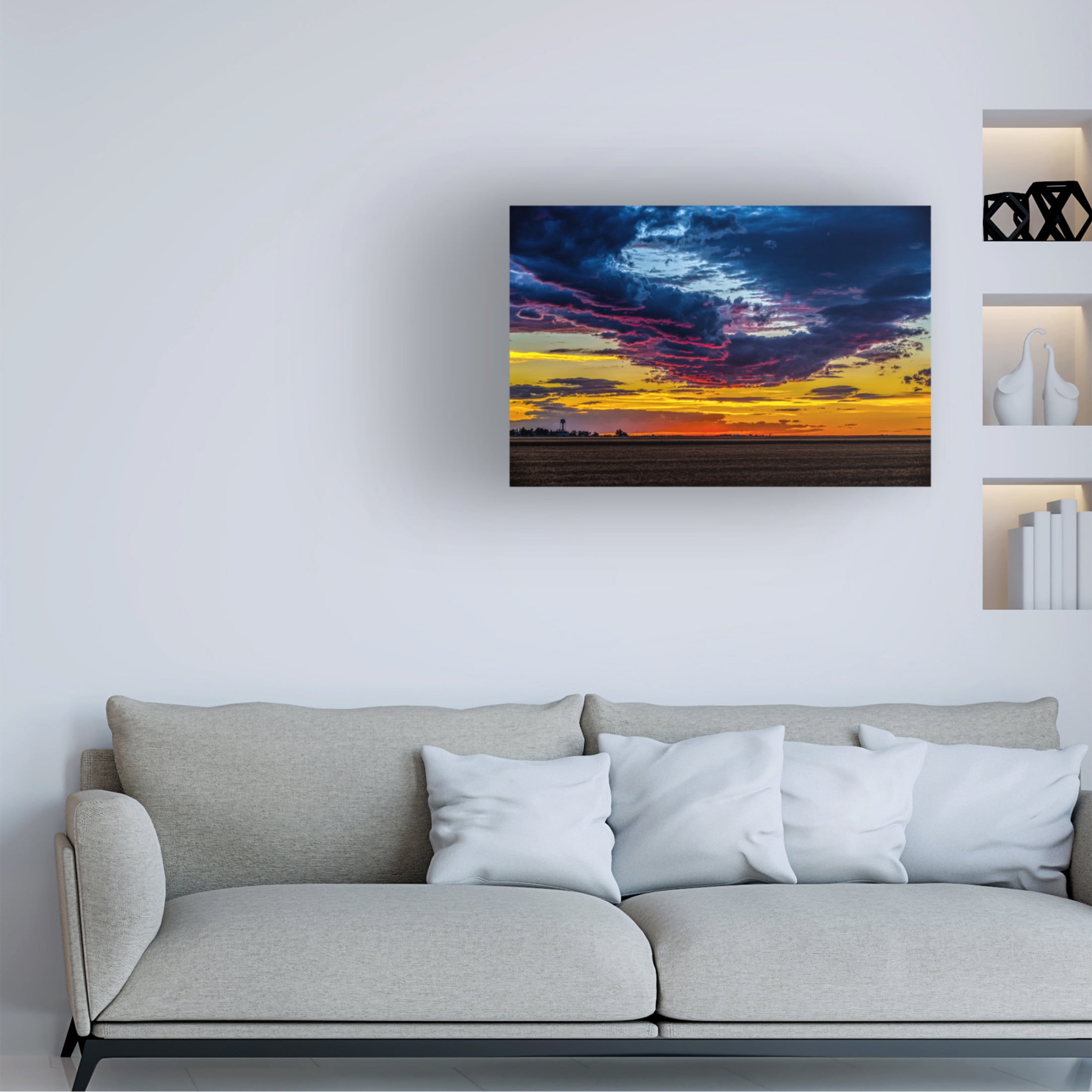 Canvas Wall Art - Robert Michaud 'Sunset' Wall Art for Living Room, Bedroom, or Office Décor by Trademark Fine Art - 24 x 16 Inches