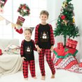 thumbnail image 2 of Odeerbi Christmas Pajamas for Family Holiday Plaid Long Sleeve Family Christmas Pajamas Matching Sets Toddler Merry Christmas Print Parent-child Suit Two-Piece Sleepwear Xmas PJs Set Red, 2 of 8