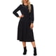 thumbnail image 2 of BLUSA DE TRABAJO PARA MUJER CHIC INSPIRADA DE MANGA LARGA CON CUELLO PETER PAN M NEGRO, 2 of 6