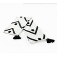 thumbnail image 2 of LR Home and Evette Rios Cream and Black Chevron Stripe Cotton Throw Blanket, 50" x 60", 2 of 12