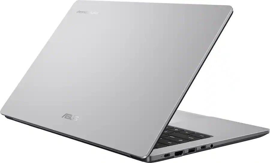 ASUS - CX14 14" FHD Chromebook Plus Laptop with Google AI - Intel Core 3 - 8GB Memory - 128GB eMMC - Misty Grey