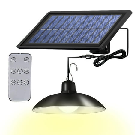 

Solar Pendant Light Remote Control Waterproof IP65 Lamp For Indoor Outdoor Garden Yard(Double/Single Head)