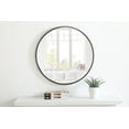 thumbnail image 3 of Elegant Decor MR4031BK 24 x 24 in. Eternity Metal Frame Round Mirror - Black, 3 of 4