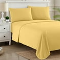 thumbnail image 3 of Sweet Home Collection 1800 Series Bed Sheets - Extra Soft Microfiber Deep Pocket Sheet Set - Yellow, Queen, 3 of 6