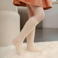 thumbnail image 2 of Monfince Baby Girls Boys Uniform Knee High Socks Tube Ruffled Stockings Infants and Toddlers Khaki 4-6Y, 2 of 3