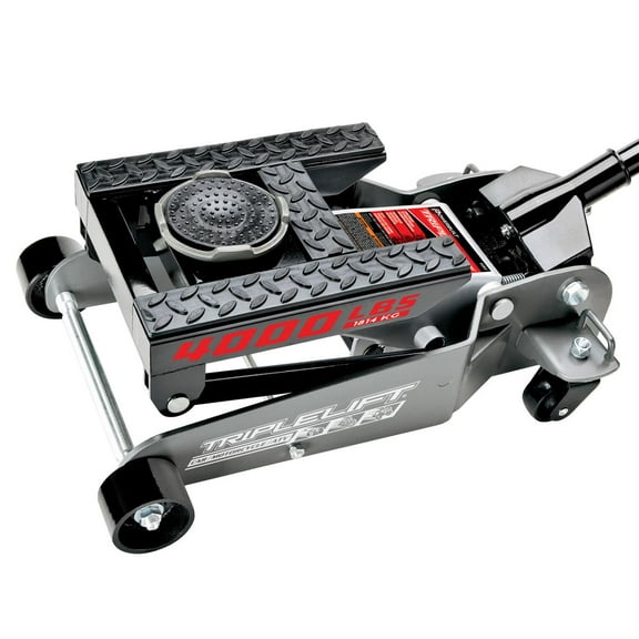 Powerbuilt 620422 Floor Jack, Triple Lift, 2 Ton, 17-3/4 In Lift