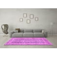 thumbnail image 3 of Ahgly Company Indoor Rectangle Abstract Purple Modern Area Rugs, 4' x 6', 3 of 4