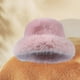 thumbnail image 5 of Sombrero de pescador de invierno, moderno sombrero cosaco, sombrero ruso para viajar, caminar en climas fríos. rosa, 5 of 9