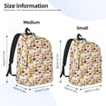 thumbnail image 2 of Xecao Mushroom Canvas College Laptop Backpack, a durable rucksack designed for both men and women, ideal for travel, school, and daily use-Medium, 2 of 5