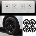 thumbnail image 3 of Sport Style Wheel Hub Cap Set for  Model Y 2021-2023, Easy Installation, 4pcs Wheel Hub Cap Sports Style Reduce Wind Resistance Protective Replacement with 19in Wheel, 3 of 7