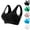 Black-A, variant on Lightweight Seamless Sports Bra with Sparkling Heart Rhinestones – Moisture-Wicking Workout Top for Gym, Yoga & Running