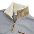 thumbnail image 6 of Men's Half Zip Stand Up Collar Warm Outdoor Sports and Leisure Hoodie for Casual Wear and Activities,Gray,L, 6 of 7
