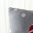 thumbnail image 3 of SAFAVIEH Peppermint Elves Pillow, 18" x 18", Grey/Red, 3 of 6
