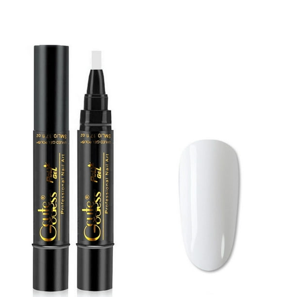 Lápiz de gel para uñas, gel para uñas en lápiz, no requiere aceite ni capa superior para niñas, para dibujo de uñas artísticas, lápiz de esmalte de 5 ml