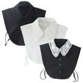 thumbnail image 1 of Women Vintage Lace Detachable Fake Half-Shirt Collar, 1 of 9