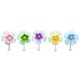thumbnail image 1 of 5 piezas de adornos florales pequeños para salpicadero de coche, decoración floral con cabezal móvil., 1 of 7
