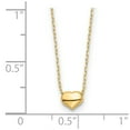 thumbnail image 2 of Auriga Fine Jewelry 14K Yellow Gold Heart 16.5in Necklace 16.5" for Women, 2 of 6