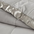 thumbnail image 3 of Madison Park Polyester Microfiber 3M Scotchgard Solid Blanket in Gray, 3 of 7