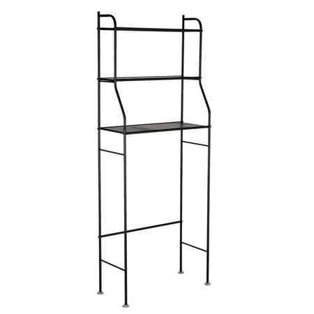 3-Tier Bathroom Rack, Storage Shelf Toilet Space Saver Black