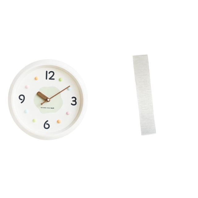 Reloj de pared moderno, pantalla de lámpara de pie de papel, silencioso, con números , decorativo, acogedor, para sala de estar, lámpara de pie