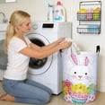 thumbnail image 1 of EGNMCR Storage Containers Easter Laundry Hamper Basket With Handles Foldable Storage Bin For Home Decor Holiday Clothes Toys Organization Easter Basket Stuffers Gift Idea Linen storage basket, 1 of 6