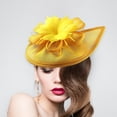 thumbnail image 4 of Fascinator hat Yellow, 4 of 8