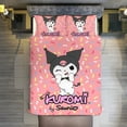thumbnail image 7 of Kuromi Bed Duvet Cover Microfiber Bedding Sets 3D Printed Lightweight 3 Piece Comforter Sets, 1 Duvet Cover And 2 Pillow Shams for Kids Boys Girls 90"x90", 7 of 7