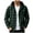 Dark Green&16^0701J, variant on S-4XL Hooded Flannel Shirt Jacket for Men Long Sleeve Button Down Mens Plaid Shacket Jacket with Chest Pocket Casual Oversized Hoodies Coat 4XL