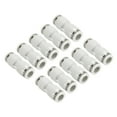thumbnail image 1 of Unique Bargains Raccords à Pousser, Lot de 12 Tubes Droits, Blanc, 5/16 Pouce, 1 of 5